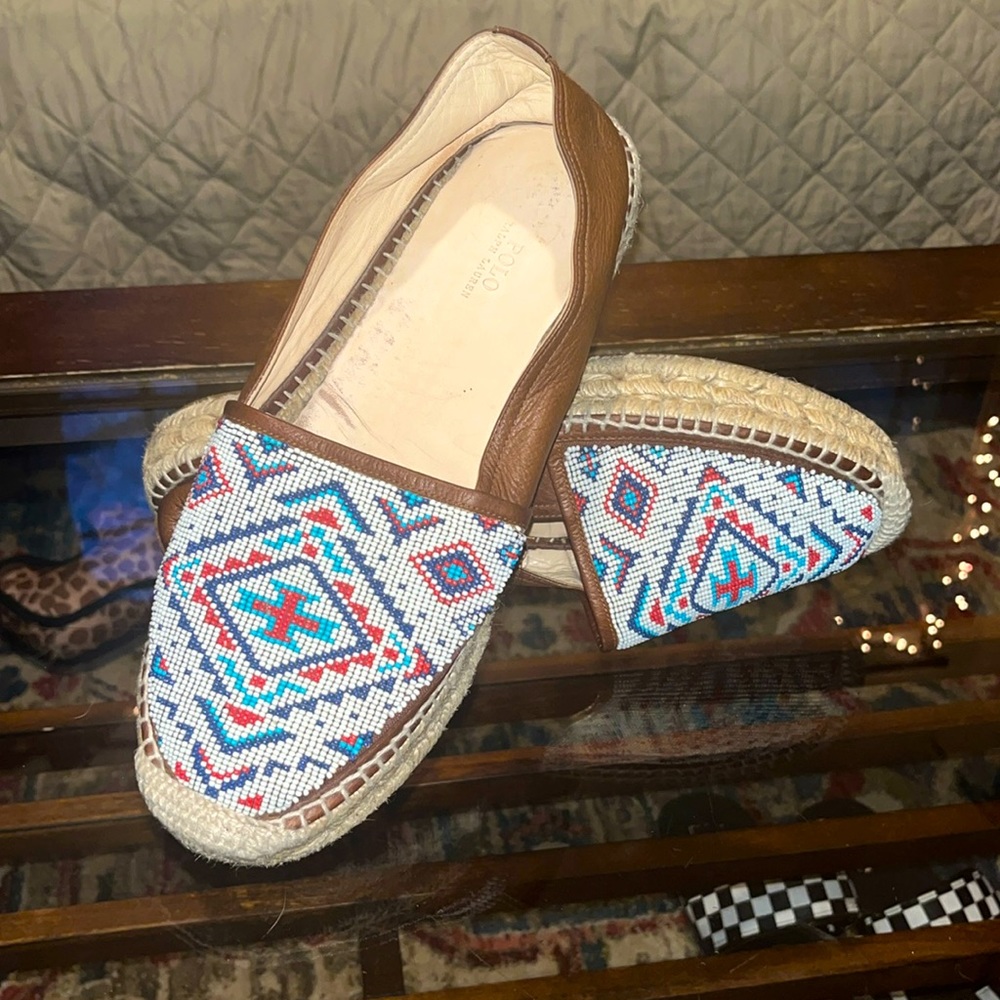 Ralph Lauren Polo Joanne round-toe Espadrilles.